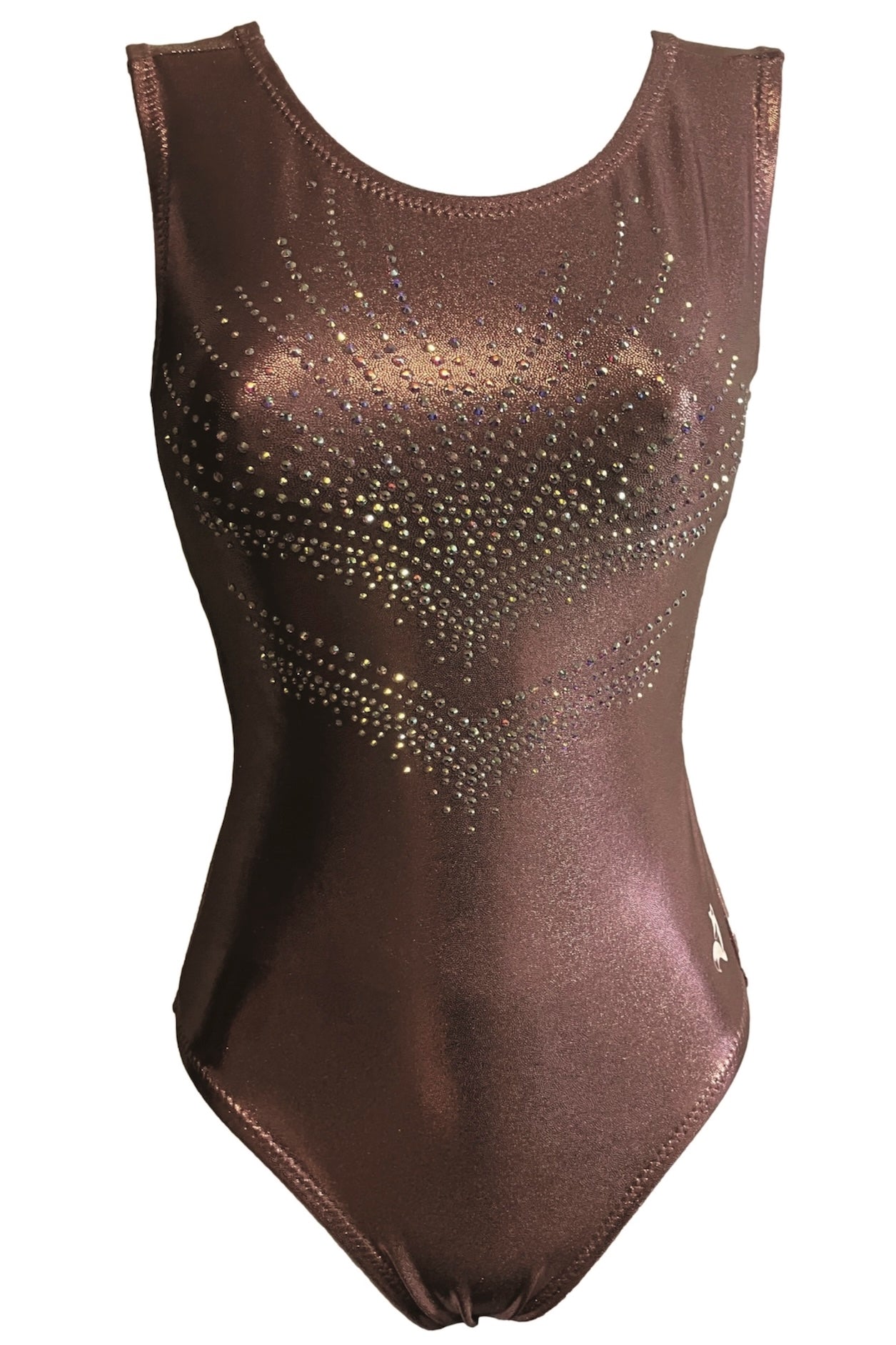 Foxy's Rose Gold Gymnastics BLING Leotard - Shimmer Mystique for Girls - Foxy’s