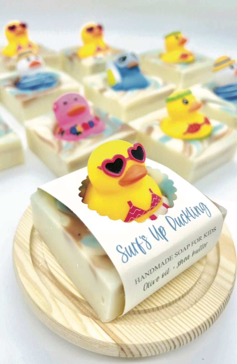 Summer Surf's Up Duckling Handmade Soap Bar VEGAN - Foxy’s