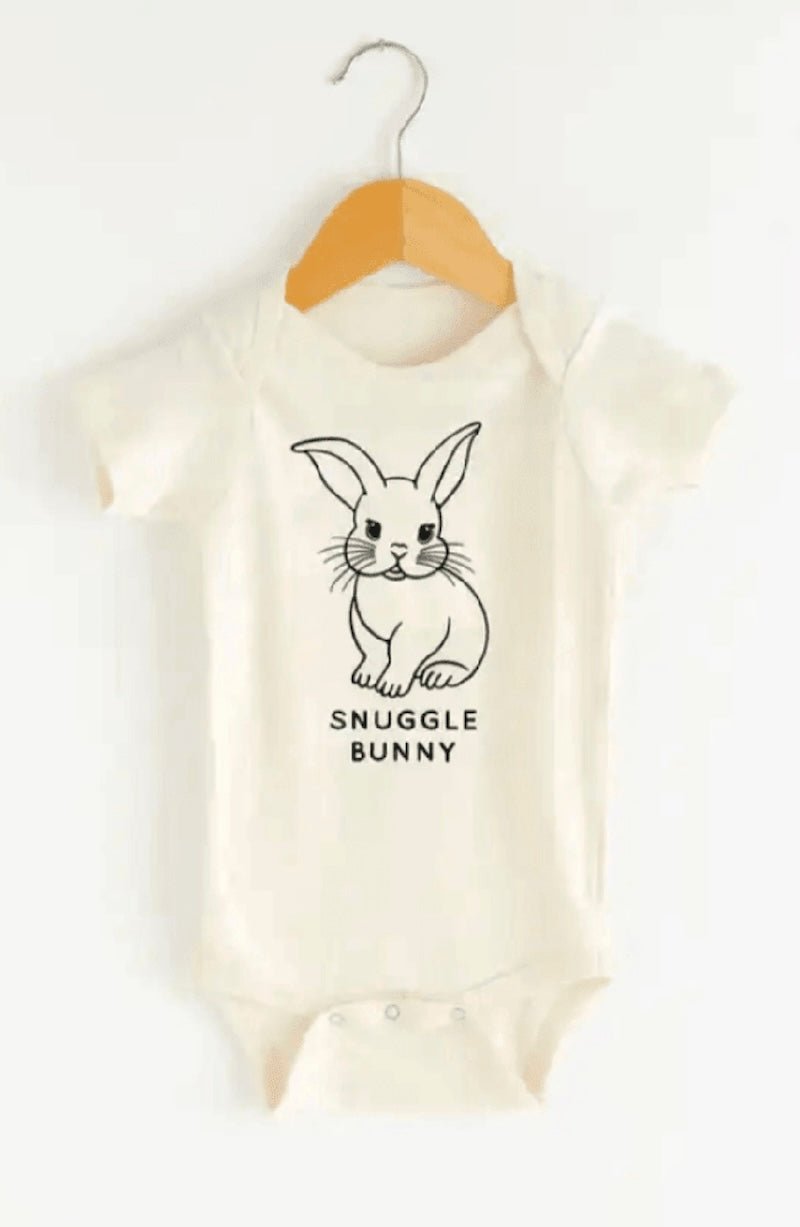 Snuggle Bunny Baby Bodysuit - Soft Cotton Easter Gift Onesie - Foxy’s