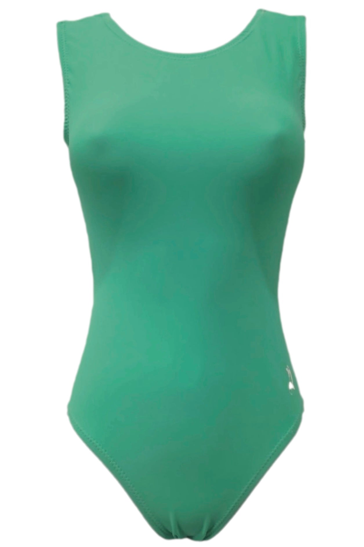 Solid Mint Nylon Lycra Gymnastics Leotard - Foxy’s