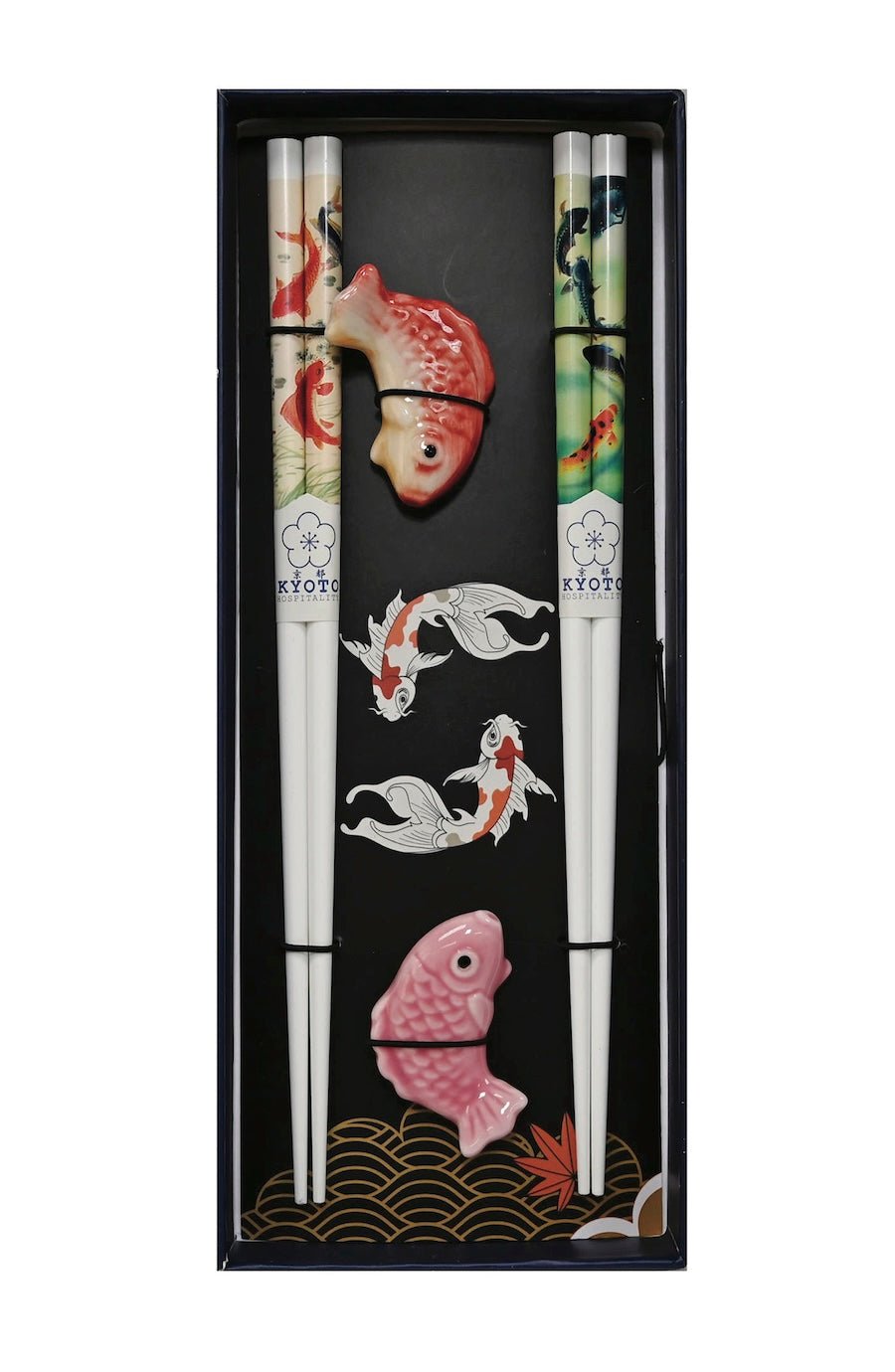 2-Pair Chopstick & Rest Gift Set – Koi - Foxy’s