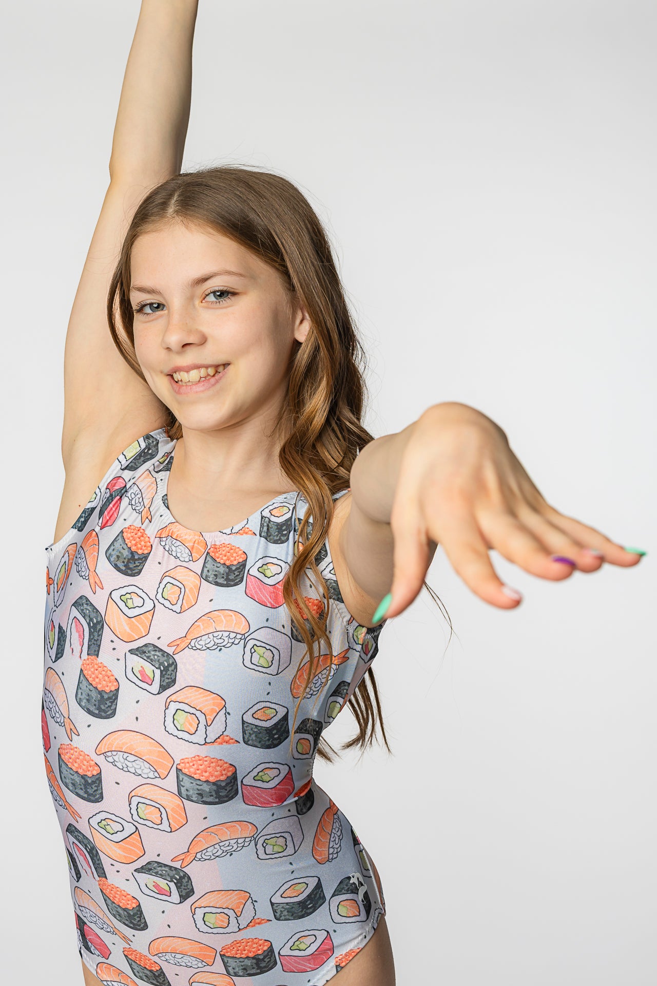 Sensational Sushi Gymnastics Leotard for Girls - Foxy’s