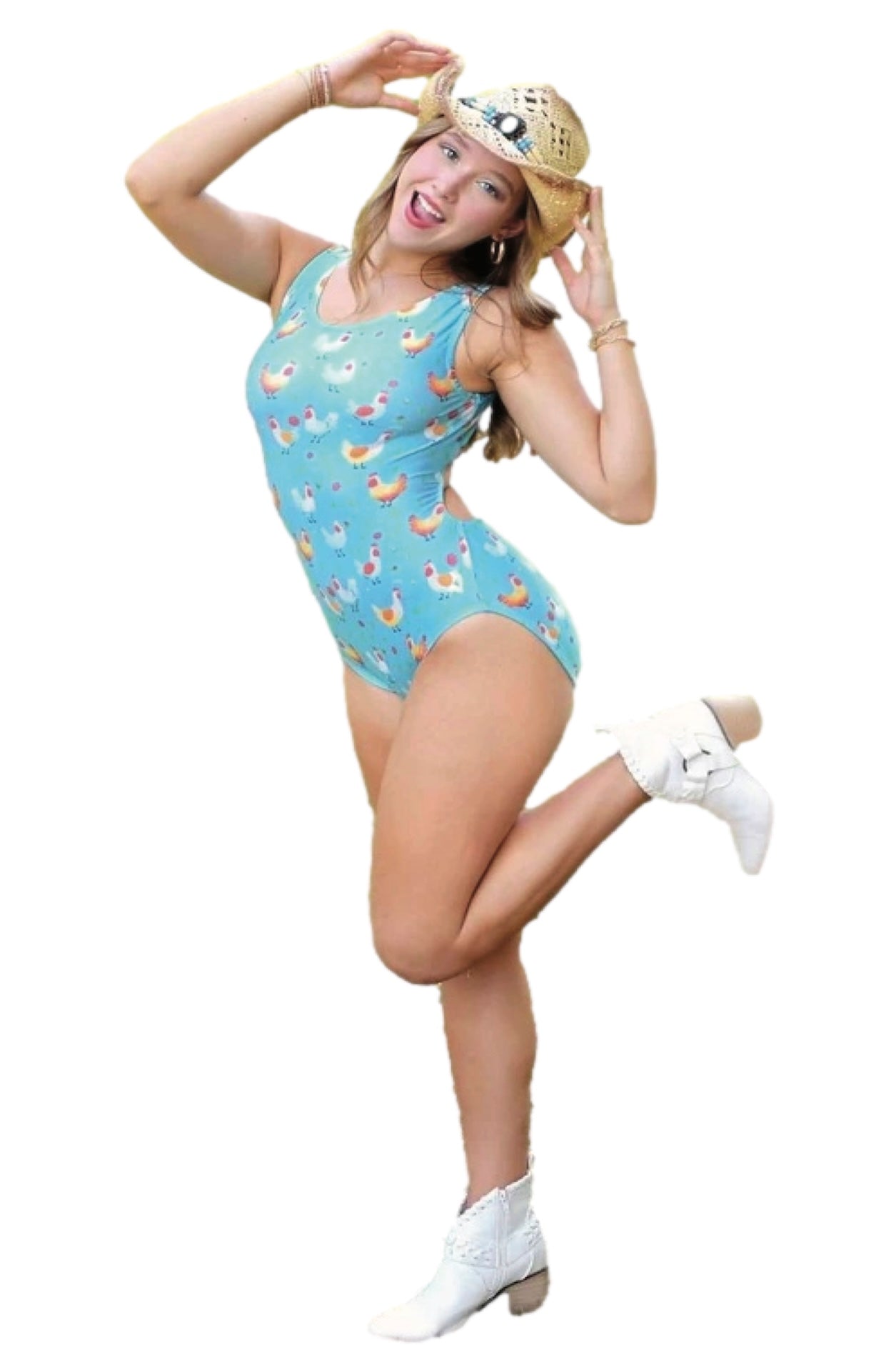 Henrietta Chicken Leotard - Foxy's Girls Gymnastics Leotard: Comfortable & Fun! - Foxy’s