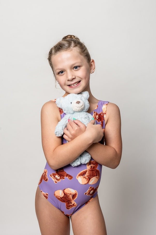 Ultra Soft Teddy Bear Gymnastics Leotard - Foxy's Leos - Foxy’s