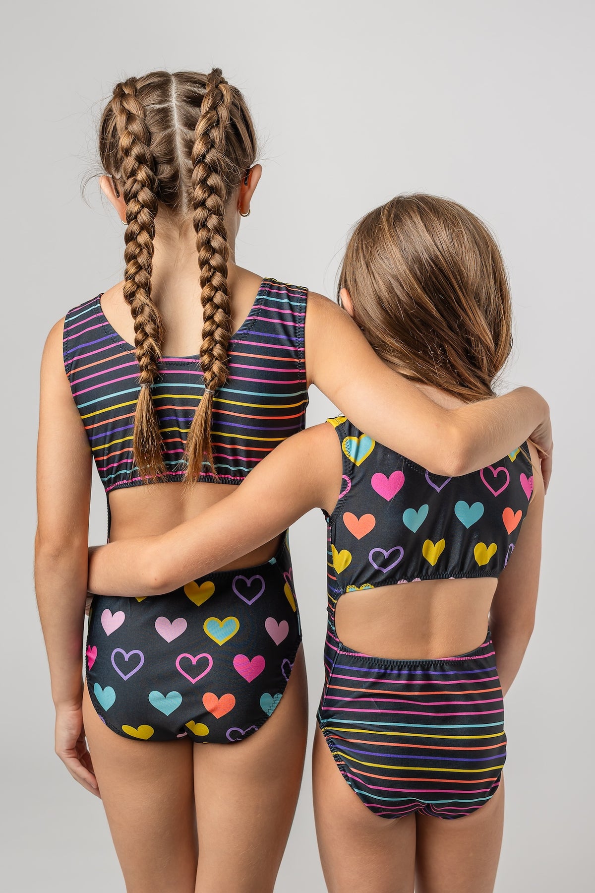 Stripes & Hearts Vice Versa Foxy's Leotard (Which One Will You Choose?) - Foxy’s