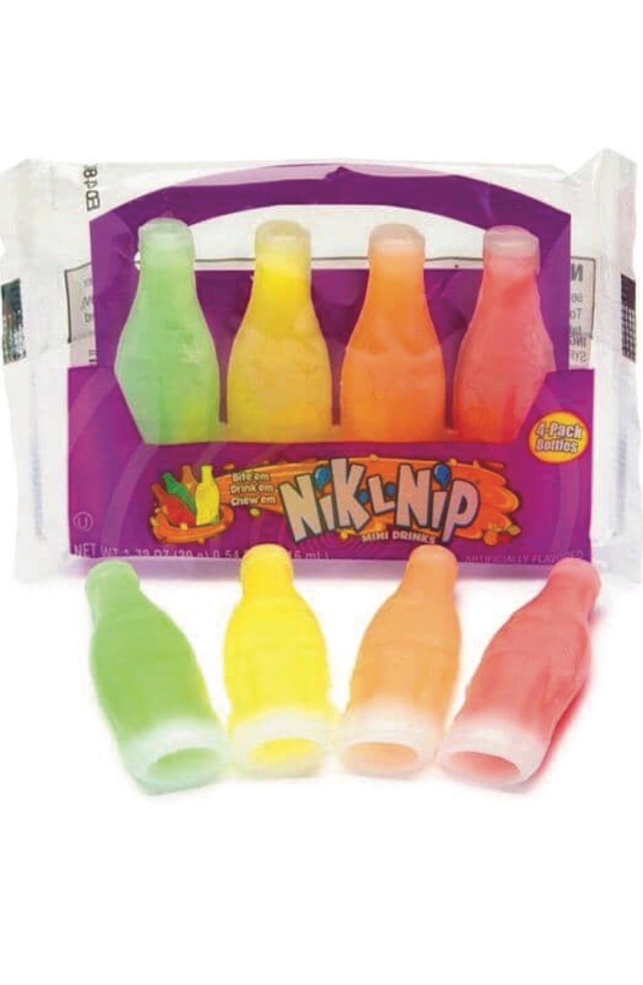 Nik-L-Nip Wax Bottle Candy (4pc) - Foxy’s