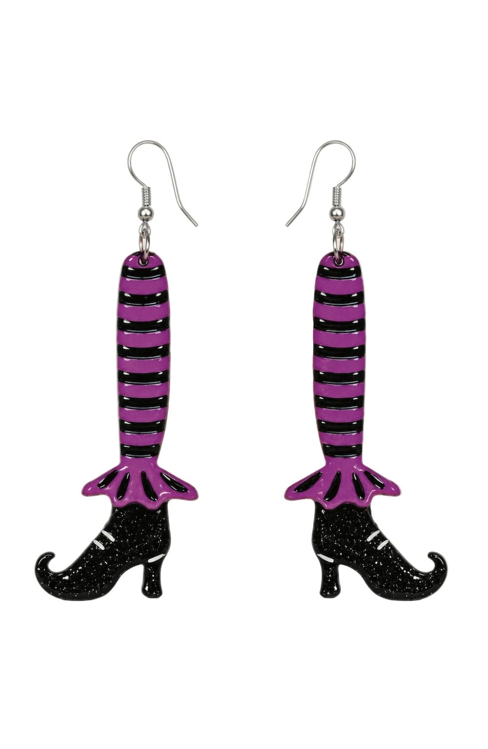 Bewitching Booties Purple Earrings by Lipstick & Chrome - Foxy’s