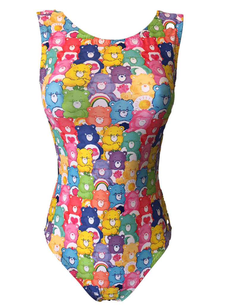 Beary Cute Gymnastics Leotard - Open Back Tank Style | Foxy's Leotards - Foxy’s