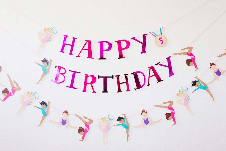 ideas for a gymnastics themed birthday party 