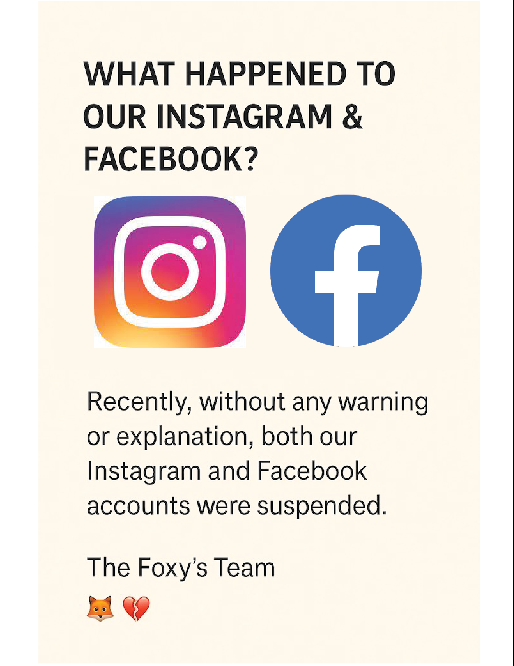 Blindsided but Not Broken: What Happened to Our Instagram and Facebook