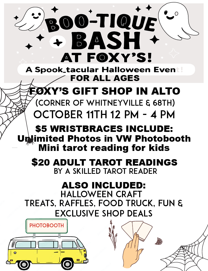 Foxy's Boo-Tique Bash || October 11, 2025 at our Boutique in Alto - Foxy’s