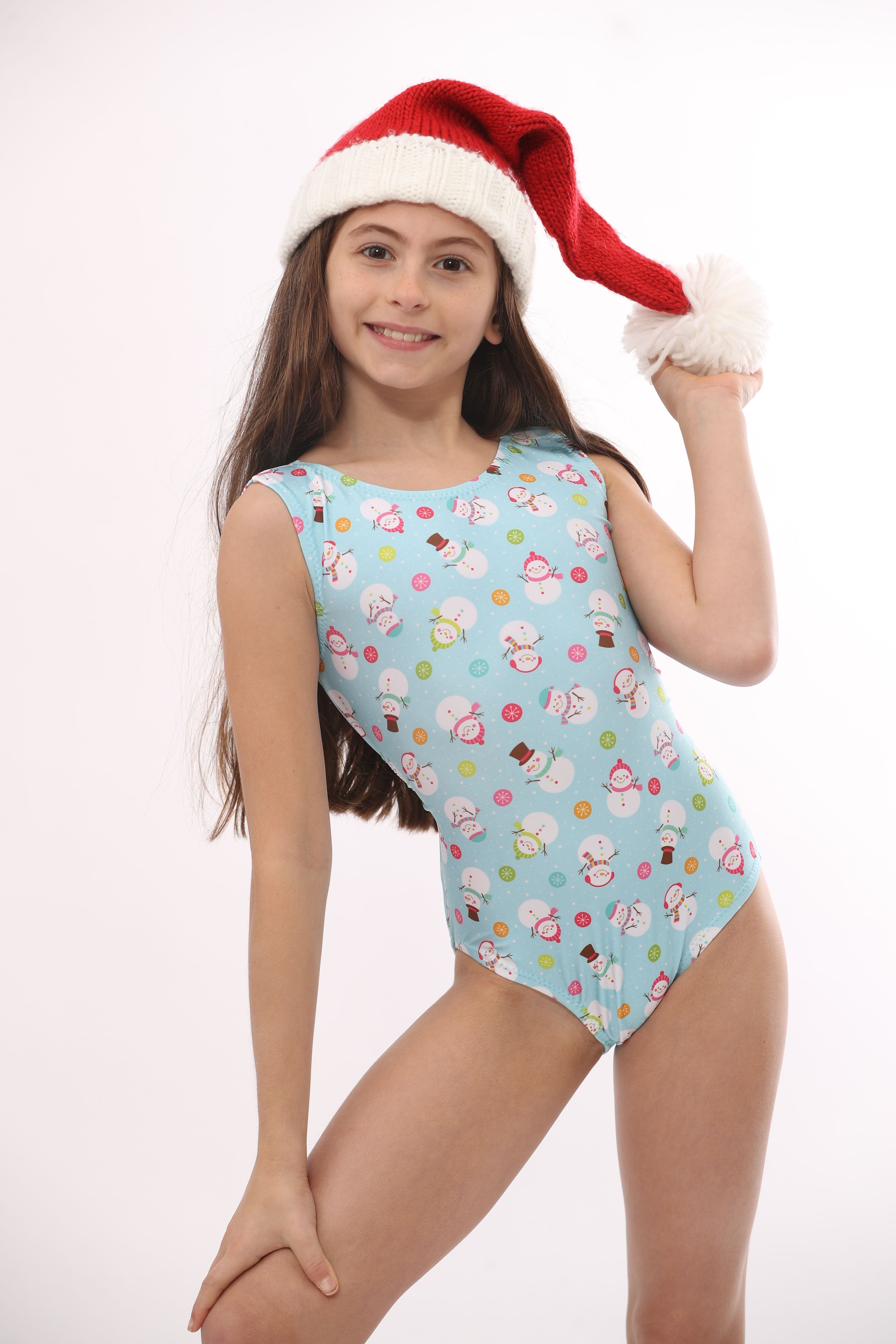 Christmas Leotards with snowmen from Foxy's