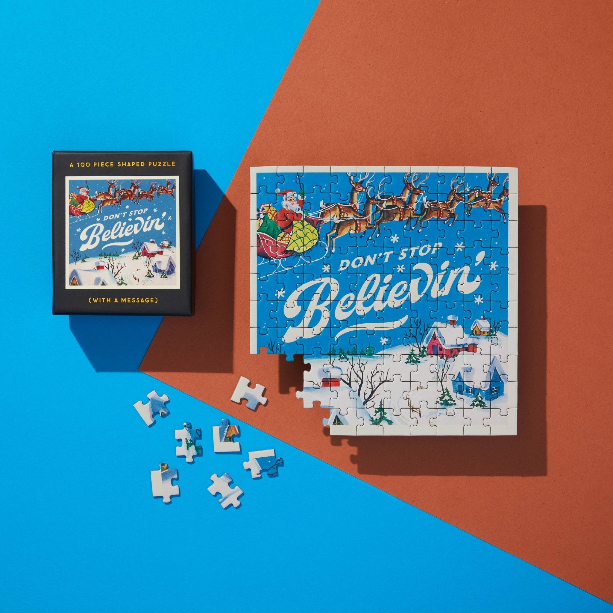 Brass Monkey Don't Stop Believin' 100 Piece Mini Puzzle - Foxy’s