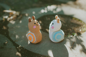 Garden Bug  - Plush Snail Rattle