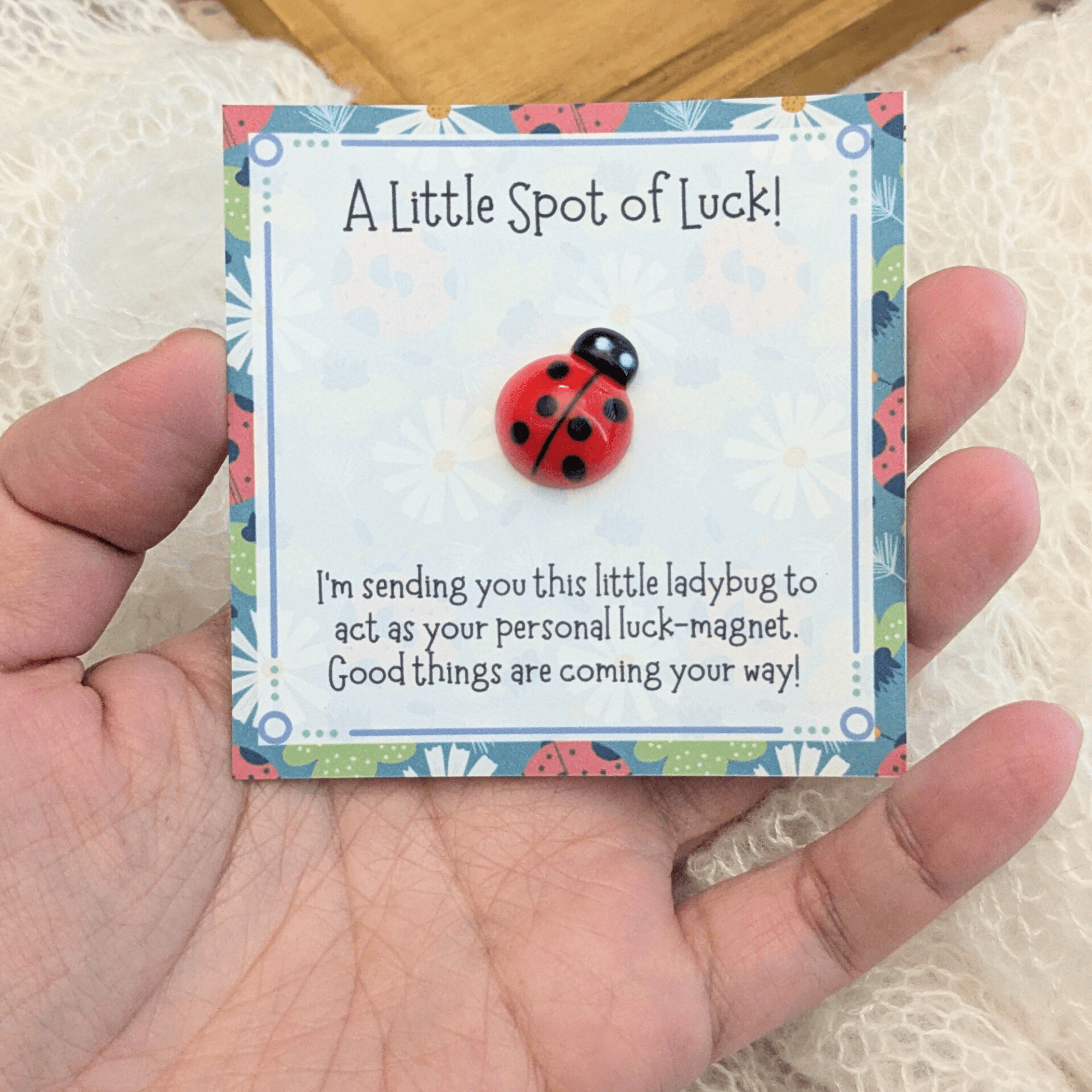 A Little Spot Of Luck Pocket Hug Emotional Support Token - Foxy’s
