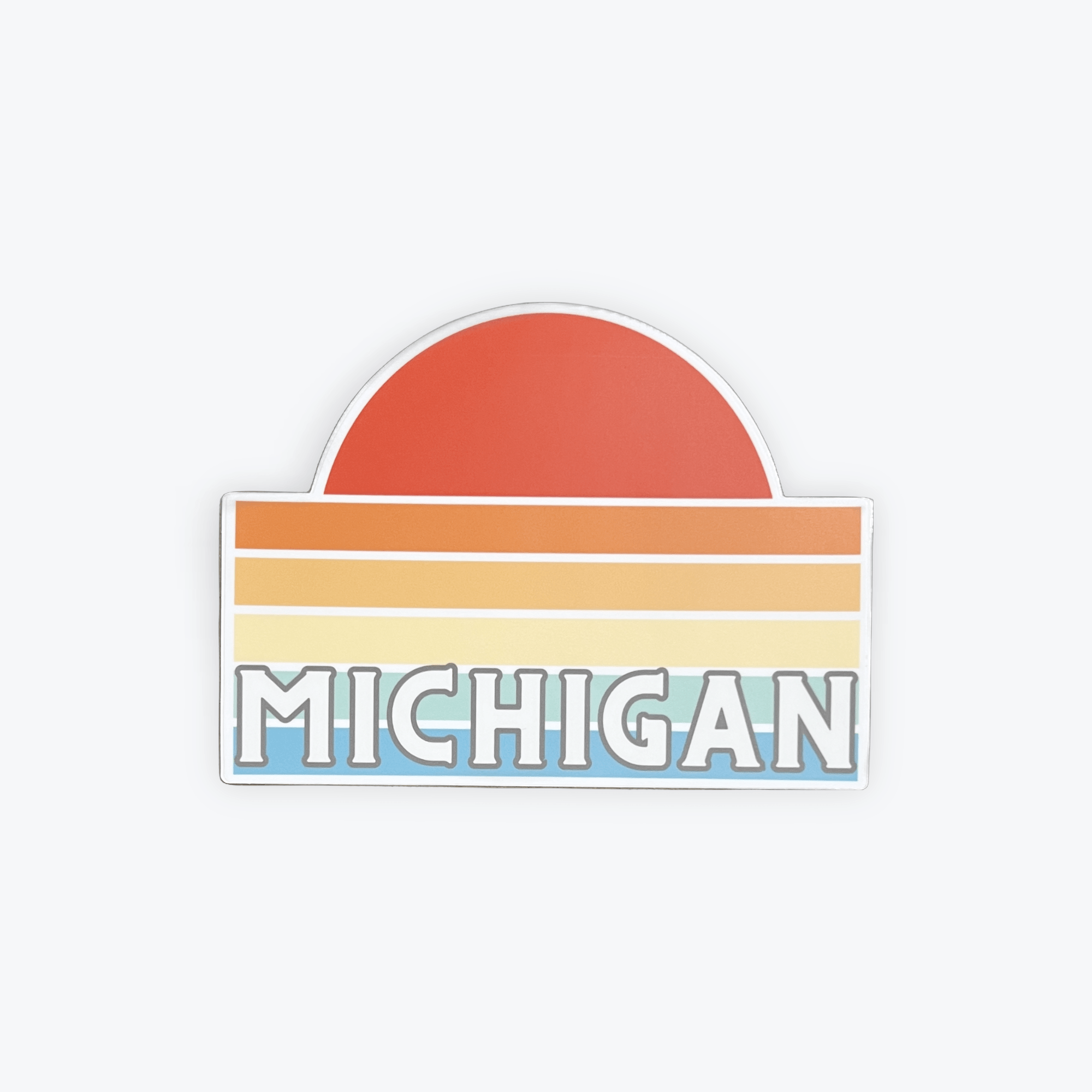 Vinyl Decal: Michigan Text Sunset - Foxy’s