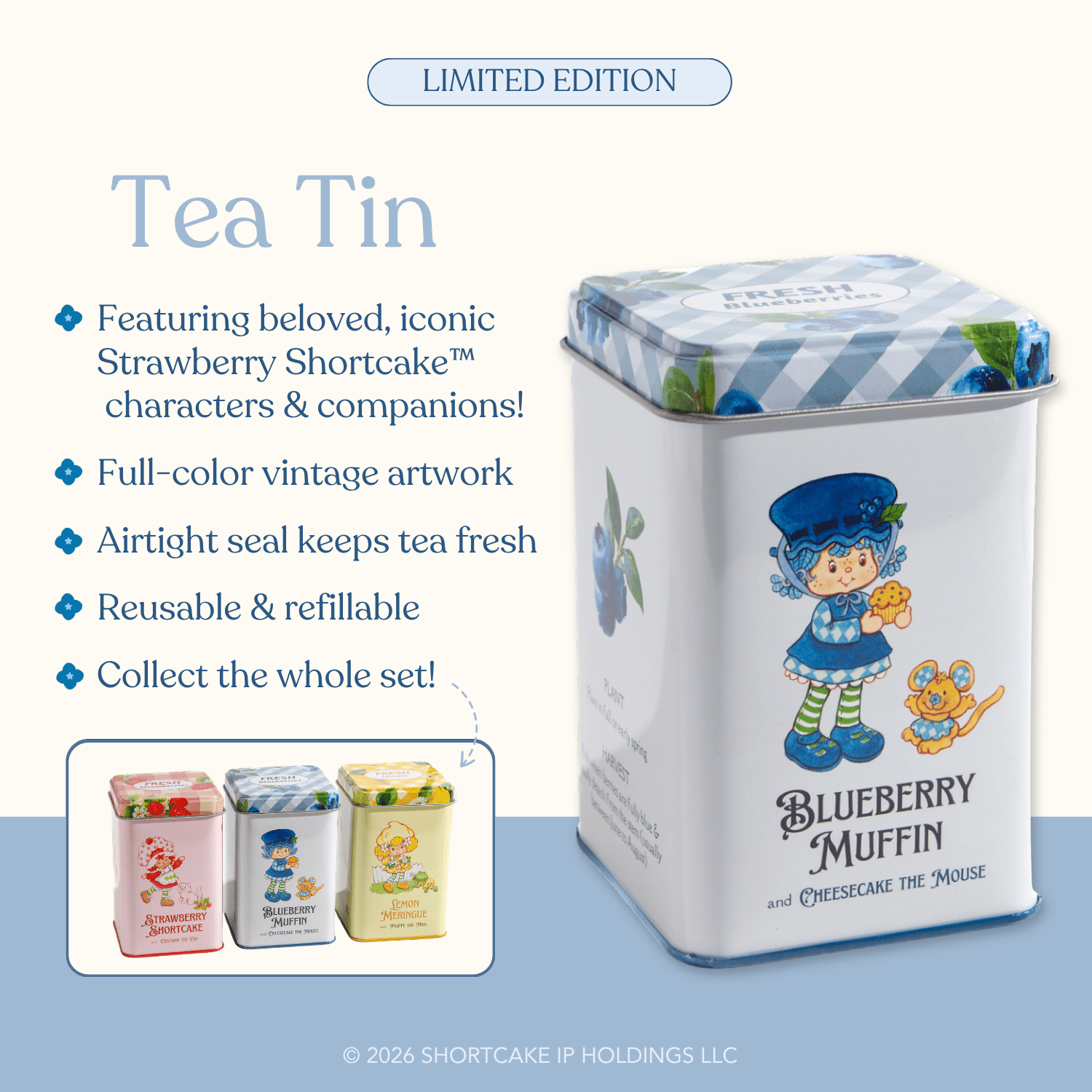 Blueberry Muffin™ Tea Tin - Foxy’s