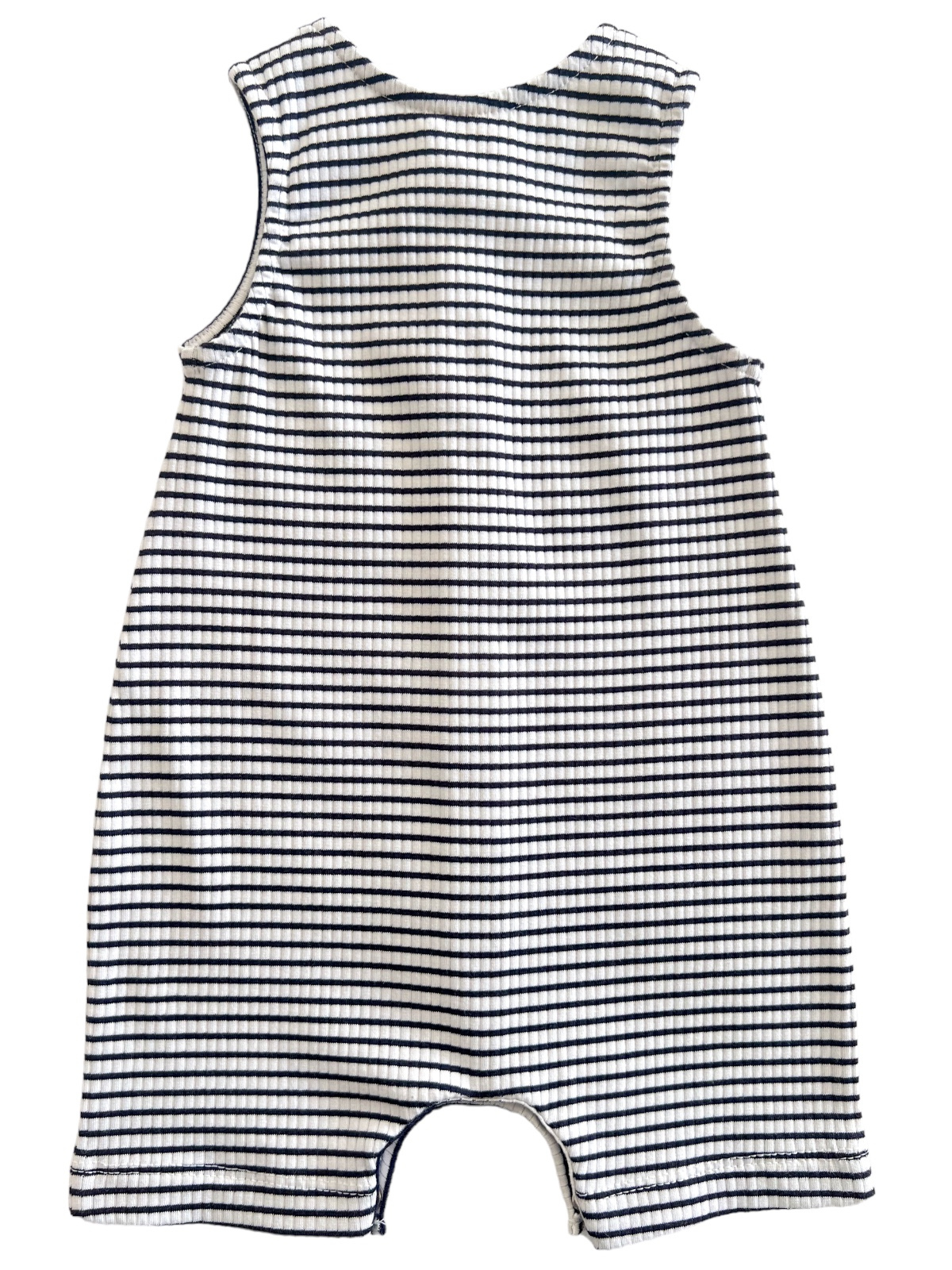 Black Stripe / Organic Ribbed Bay Shortie- Baby