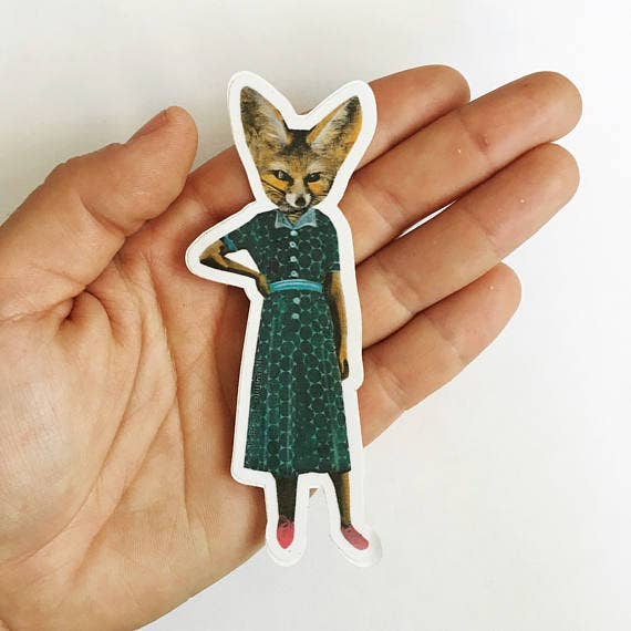 Fox Laptop Sticker