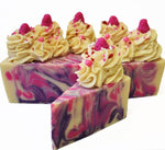 Black Raspberry Vanilla Soap Cake Slice