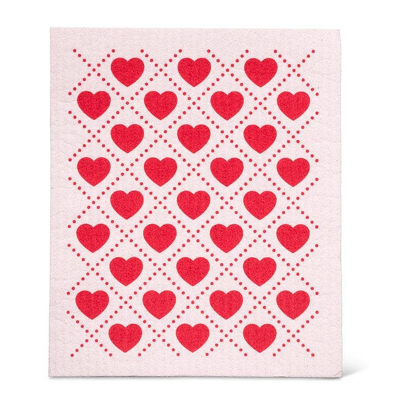 Hearts Dishcloth & Kitchen Towel Set - Foxy’s