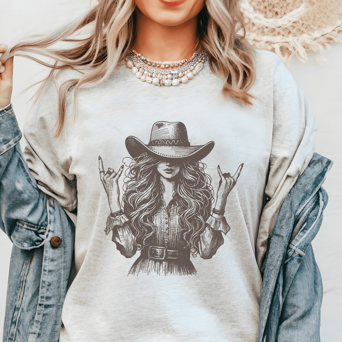 Vintage Western Cowgirl Graphic T-Shirt - Foxy’s