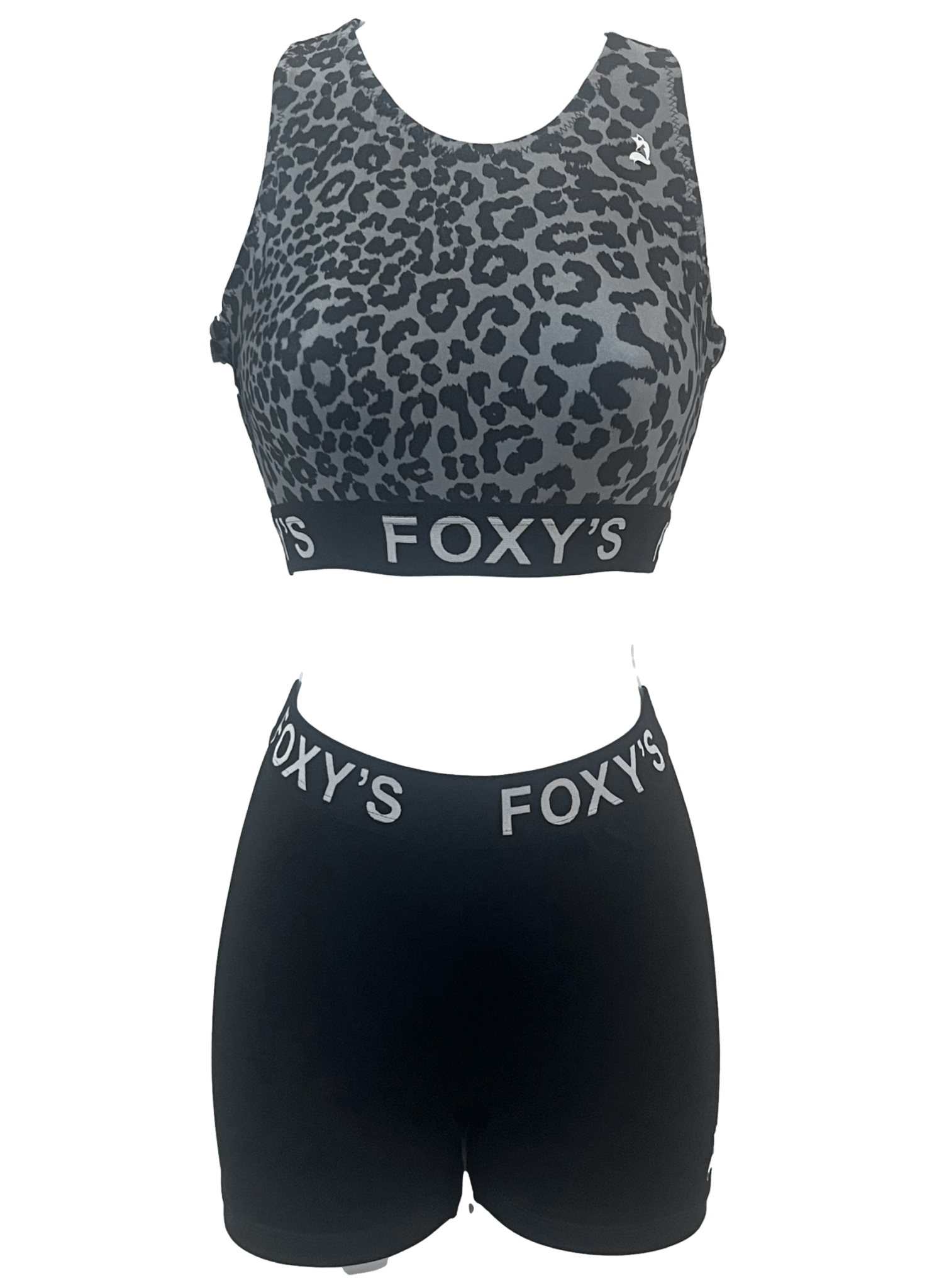 Foxy's Banded 2 - Piece Animal Print Activewear Set for Gymnastics, Yoga, Dance and Fitness - Foxy’s