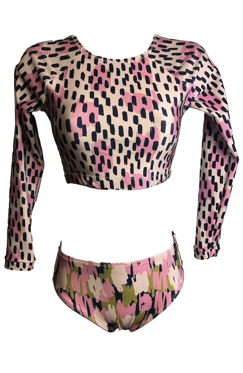 Painter's Poetry Surfkini - Girls' Two - Piece Swimsuit for Beach & Pool Fun! - Foxy’s