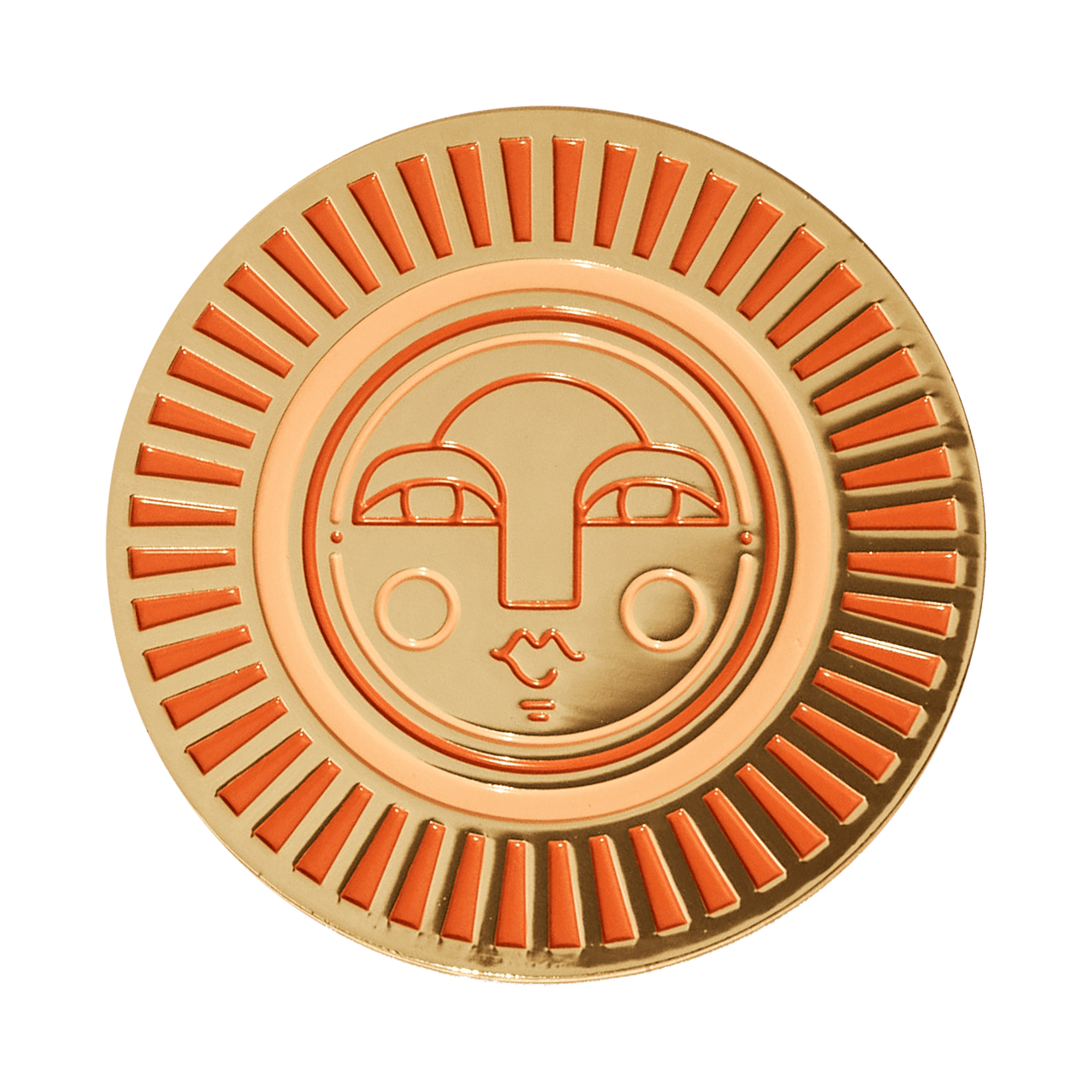 The Sol Coasters in peachy orange