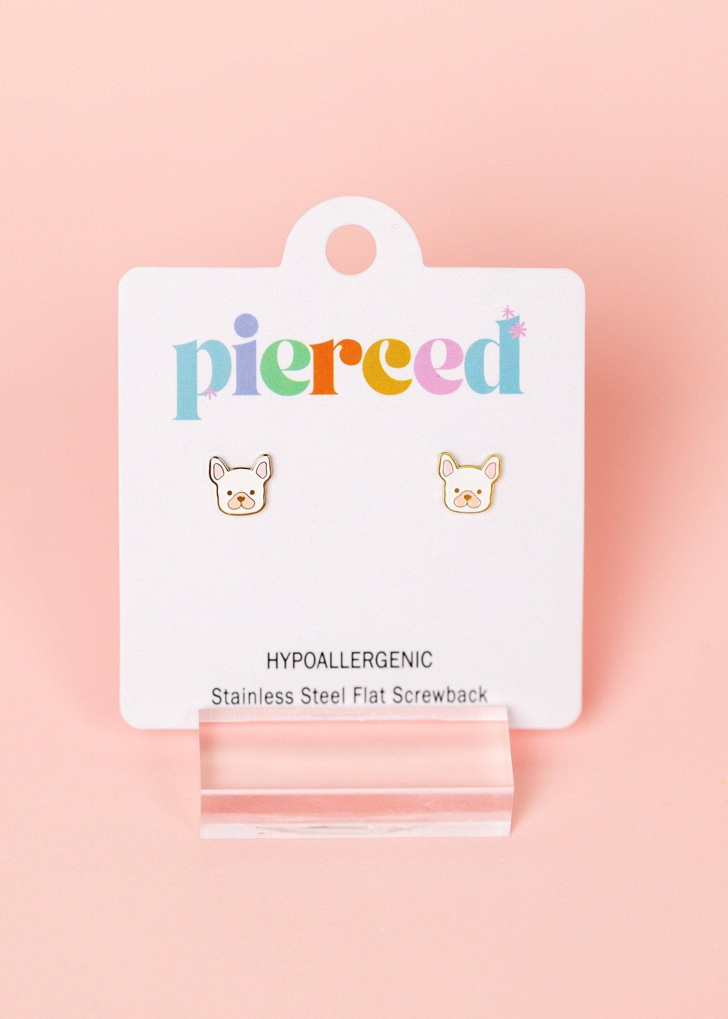 White Dog Earrings - Foxy’s