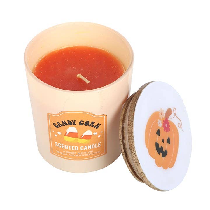 Candy Corn Vanilla and Butterscotch Halloween Candle - Foxy’s