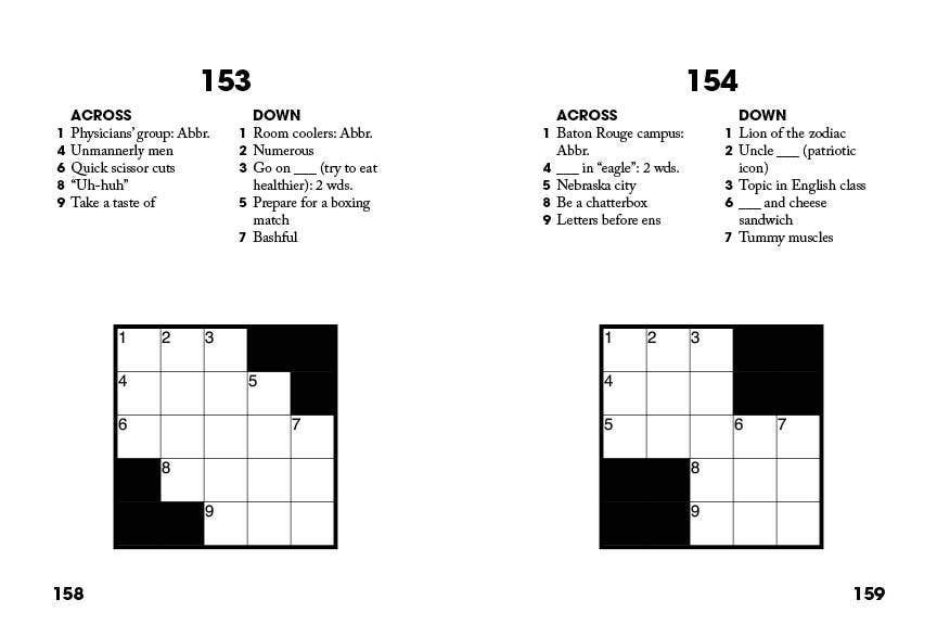 Super Easy Super Tiny Crosswords: So Small! So Simple!