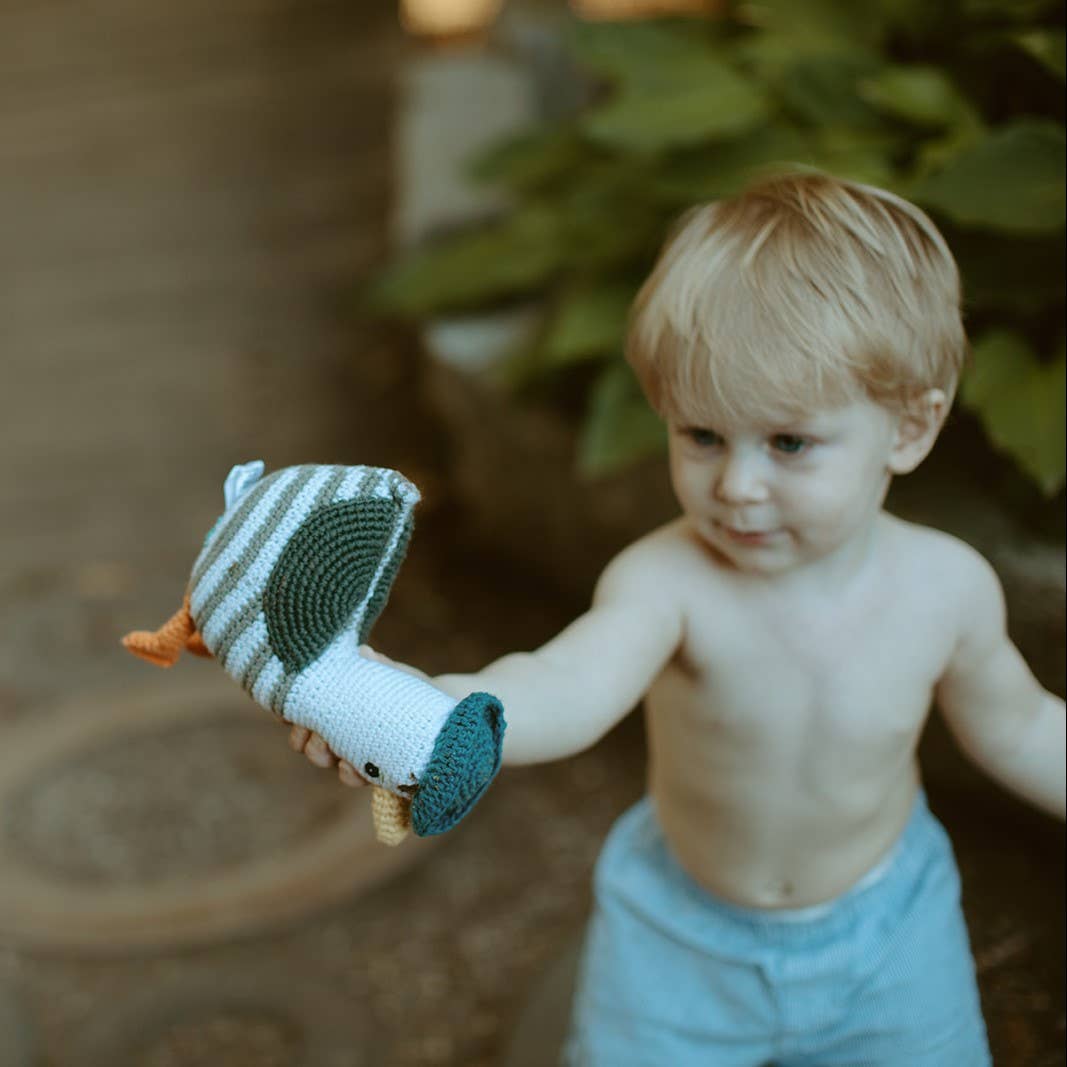 Stuffed Ocean Toy - Seagull Rattle