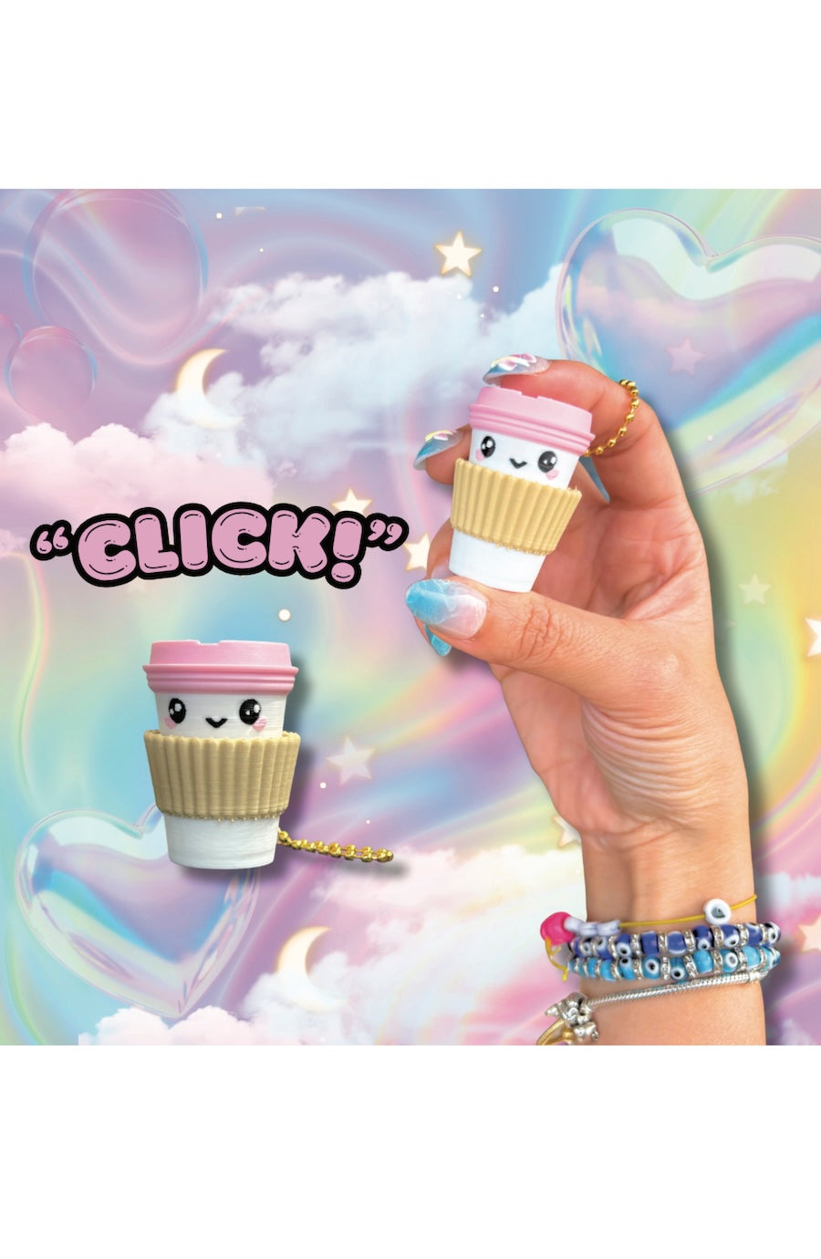3D-printer coffee clicker fidget toy