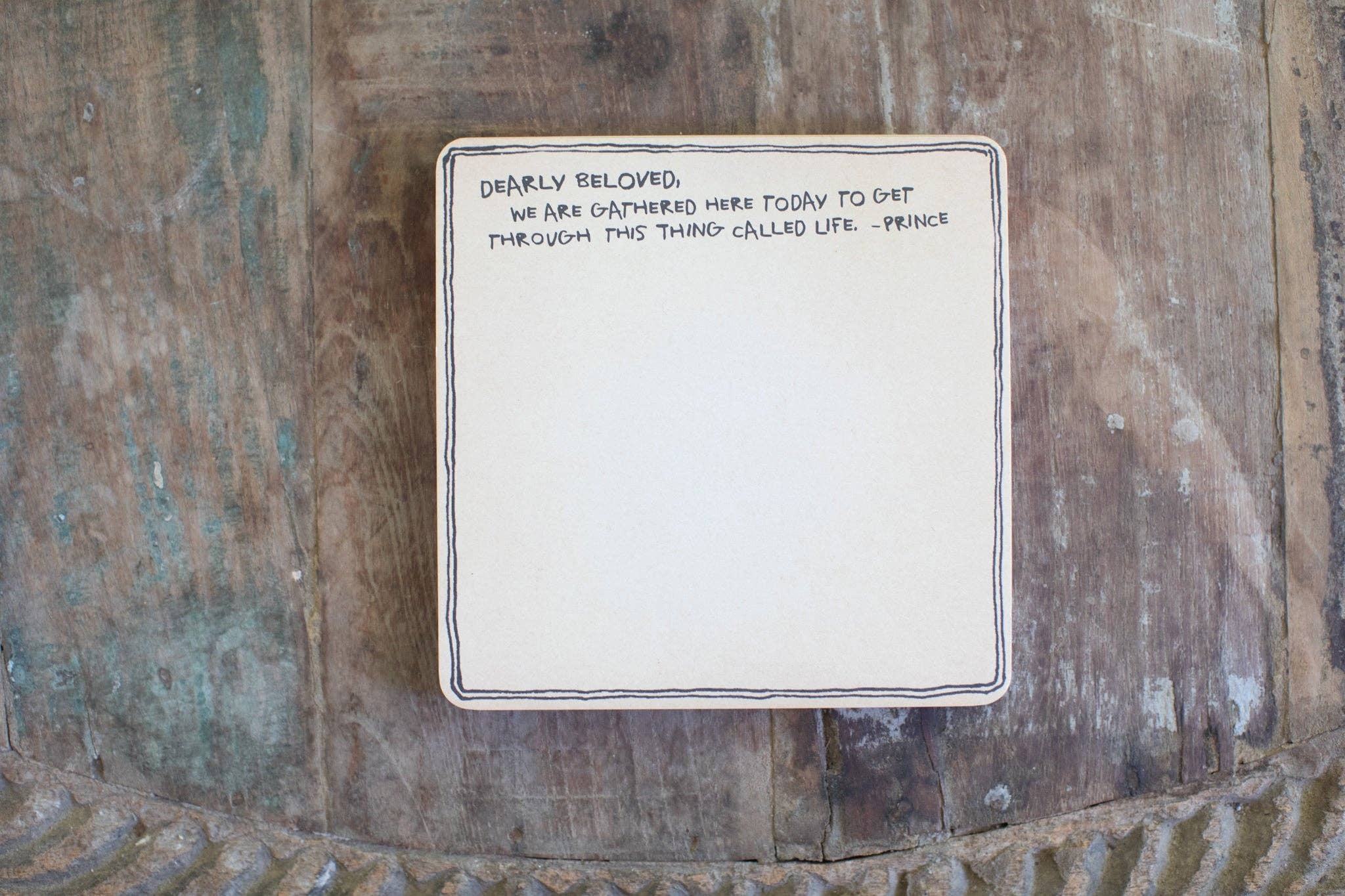 Dearly Beloved (Prince) Square Notepad - Foxy’s