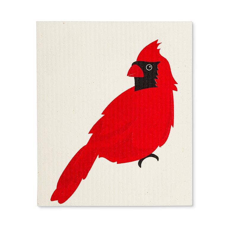 S/2 Cardinal & Tree Dishcloths - 6.5x8"L - Foxy’s
