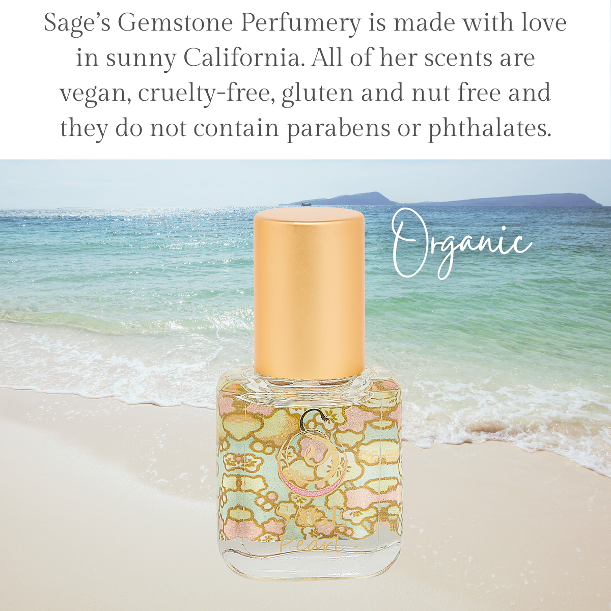 Pearl Organic Perfume Roller - Mini Perfume Oil - Extract - 1/4 oz
