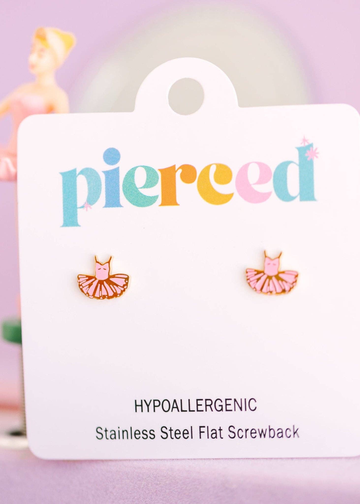 Pink Tutu Earrings