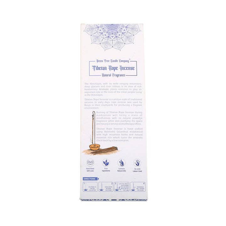 Tibetan Rope Incense with Holder