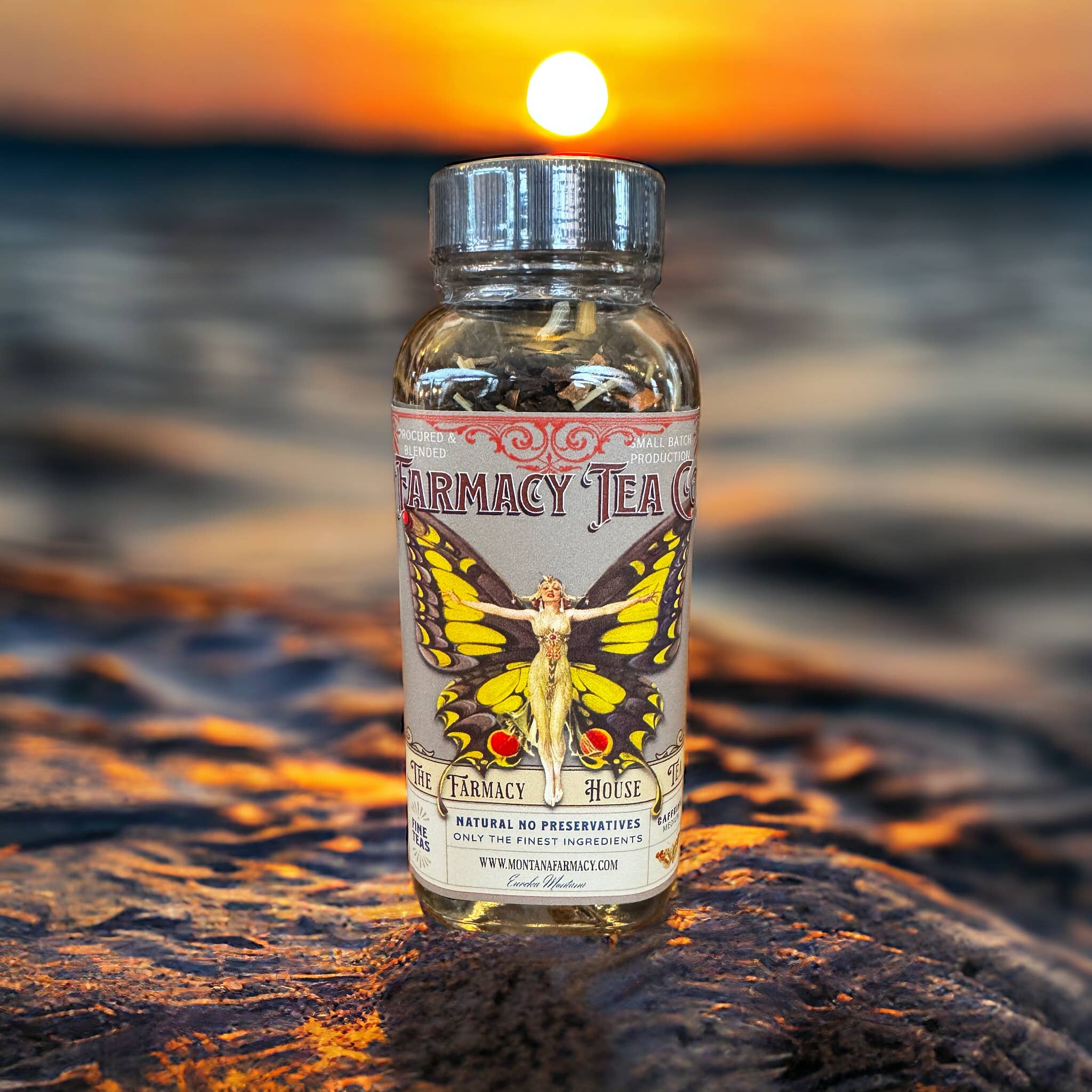 House Tea Fan Fave Fruity Earl Grey Butterfly Vintage