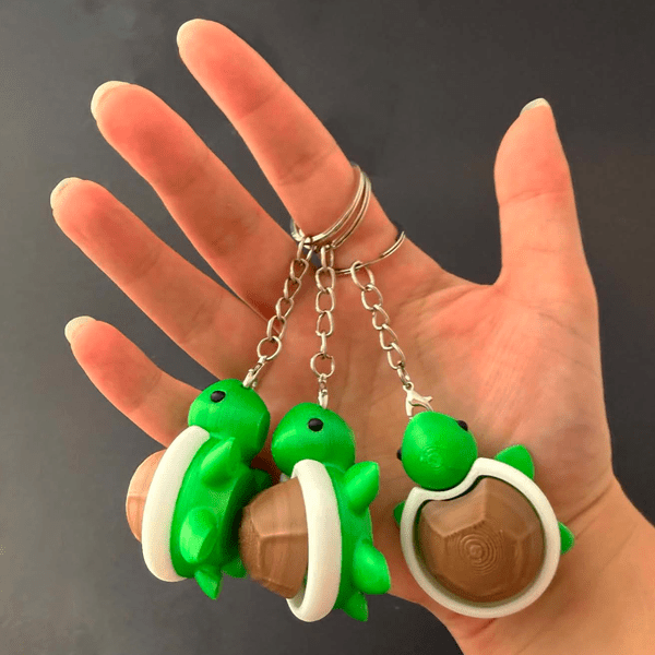 Turtle Fidget Clicker Keychains - Foxy’s