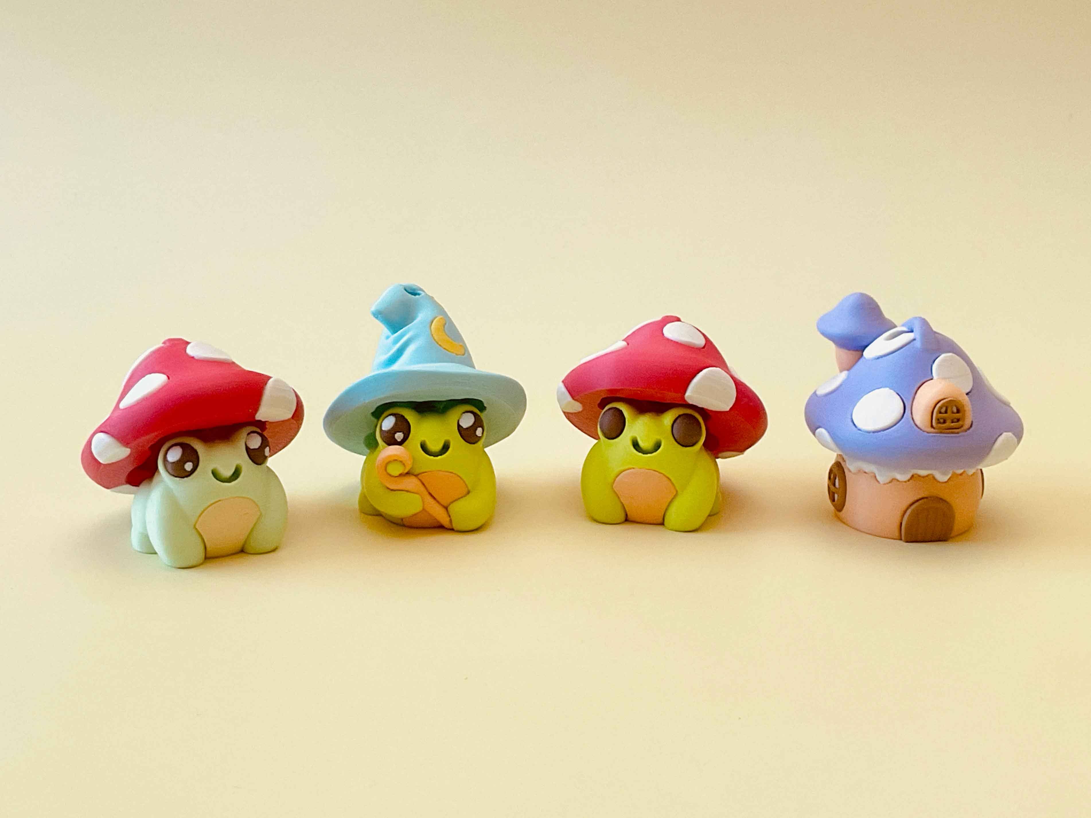 Magical Adorable Frog Clicker 3D Printed Fidget Keychain - Foxy’s