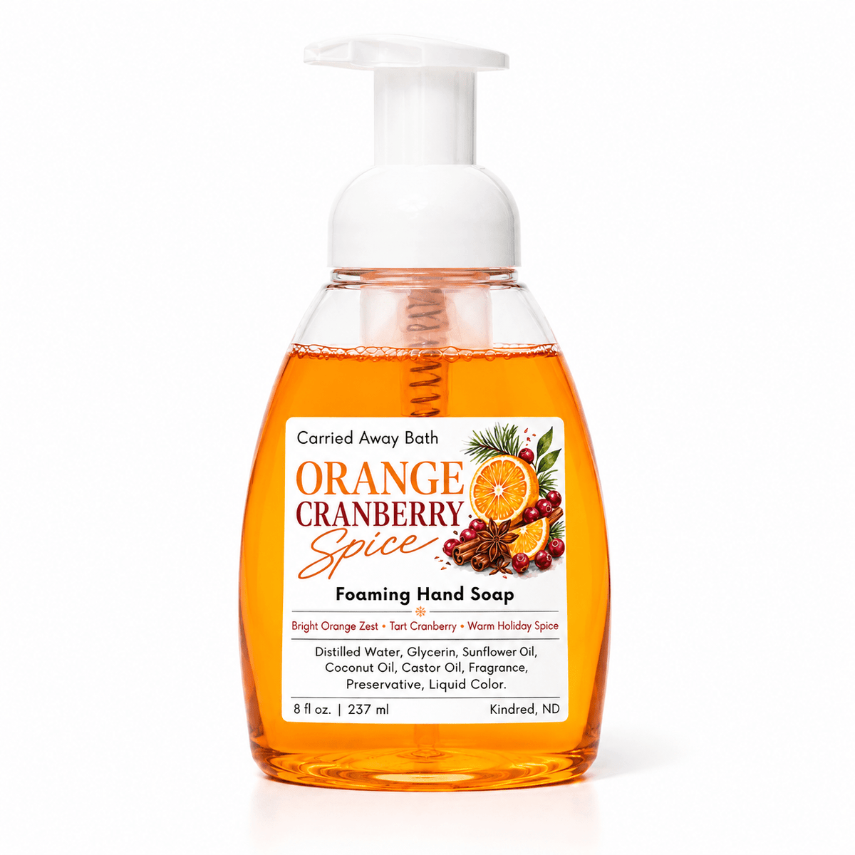 Orange Cranberry Spice Foaming Hand Soap - Foxy’s