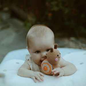 Garden Bug  - Plush Snail Rattle