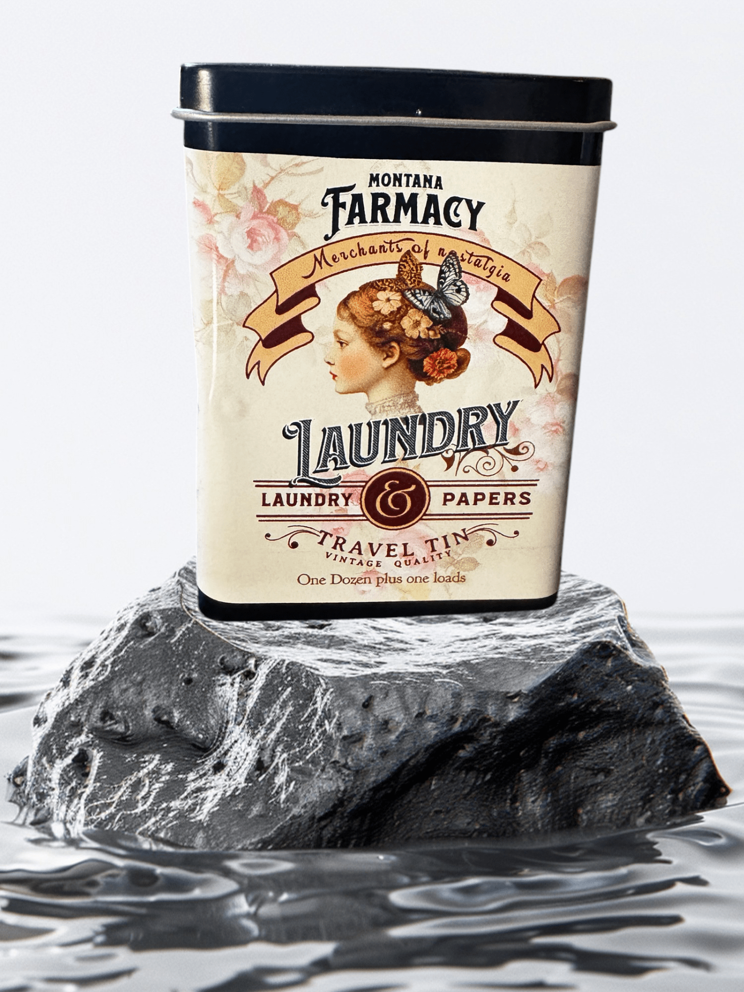 Vintage Mercantile Travel Tin of Laundry Soap Papers Antique - Foxy’s