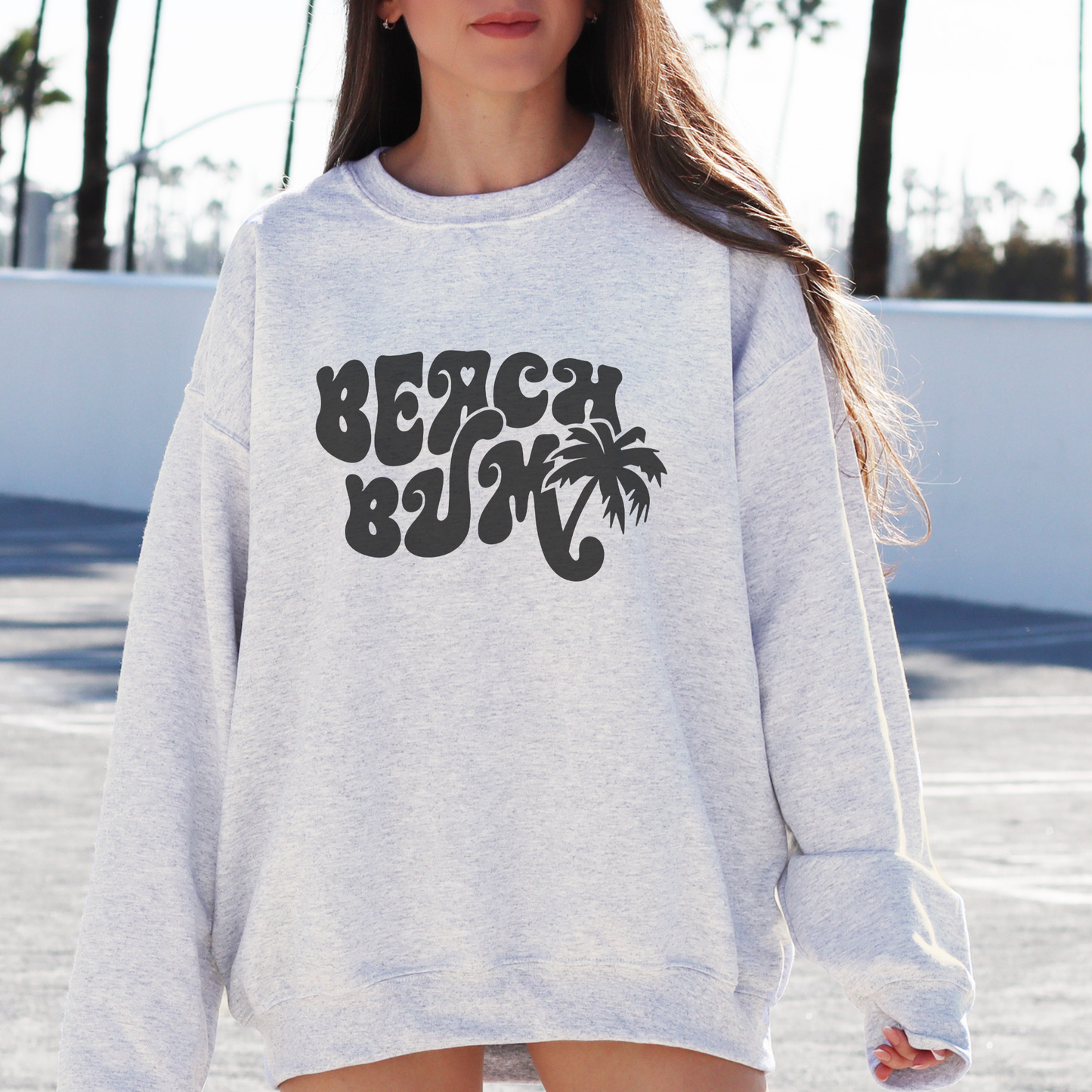 Groovy Beach Bum Graphic Sweatshirt