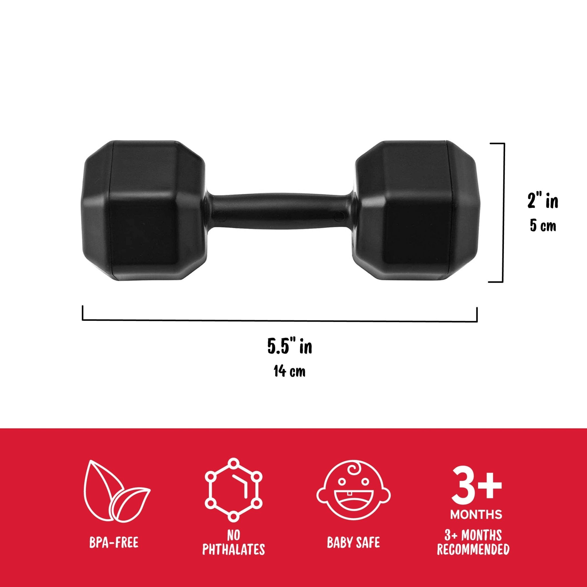 BUFF BABY - Dumbbell Rattle - Foxy’s
