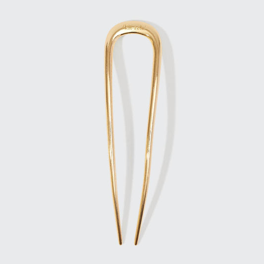 Metal French Hair Pin - Gold