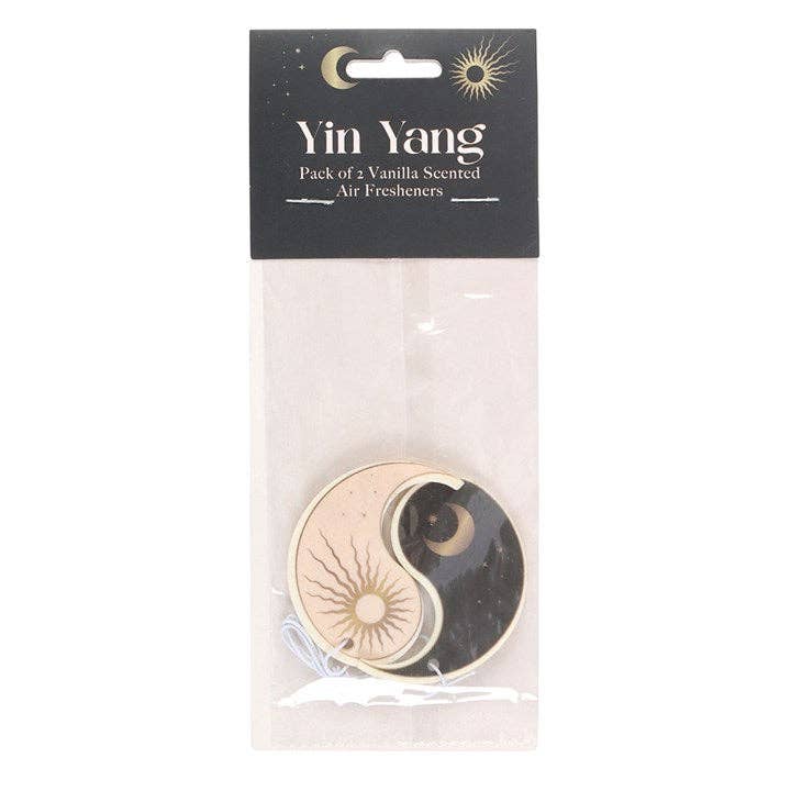 2 Yin Yang Vanilla Scented Air Fresheners- Includes 2