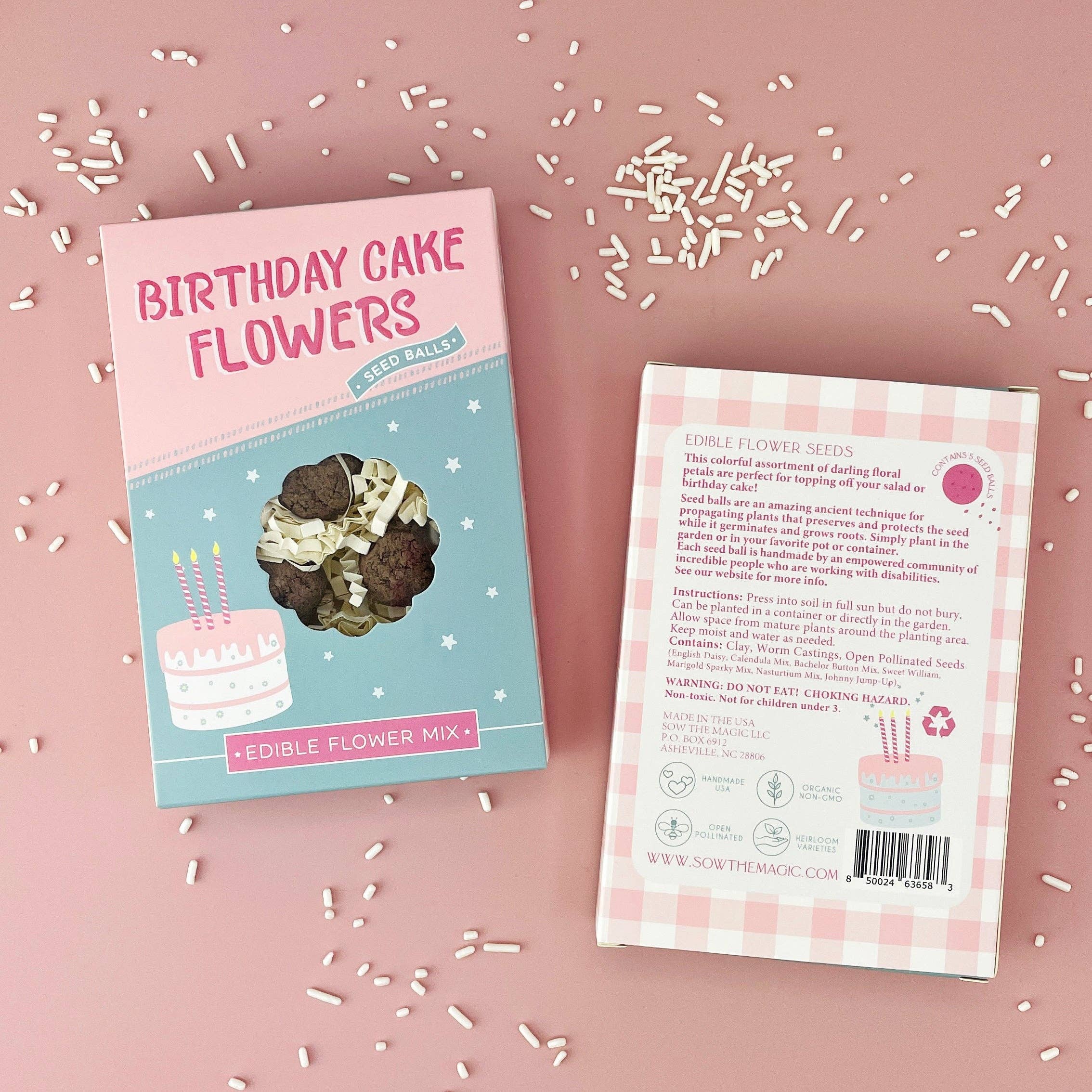 Birthday Cake Seed Ball Gift Box - Foxy’s